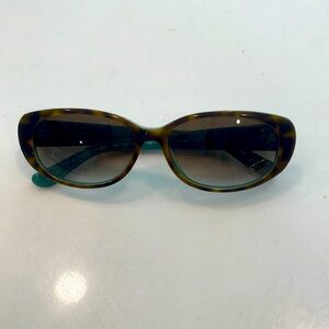 JUICY COUTURE women’s sunglasses, gorgeous brown tortoise with aqua blue green